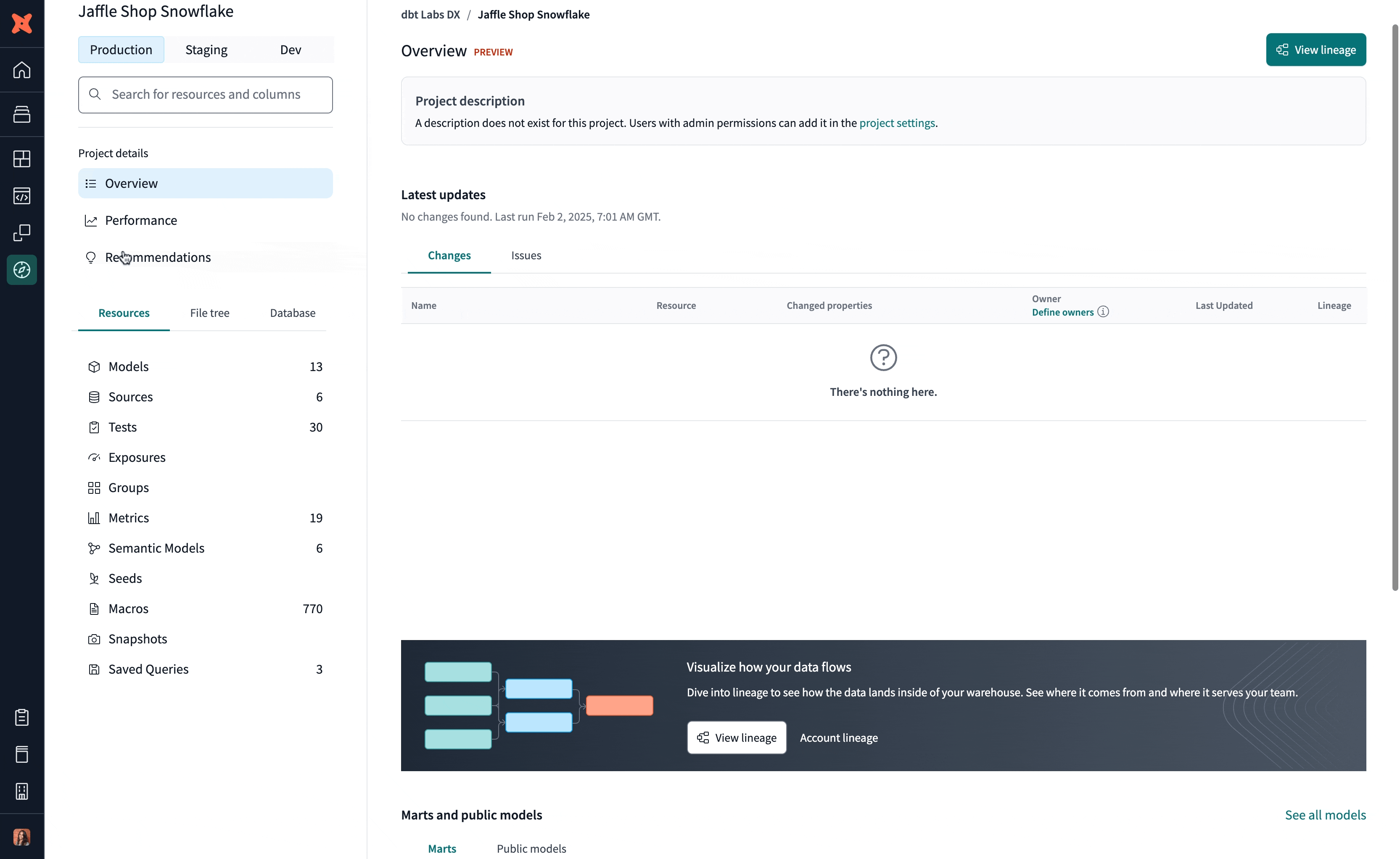 Navigate Catalog to discover your project's resources and lineage. Navigate Catalog to discover your project's resources and lineage.